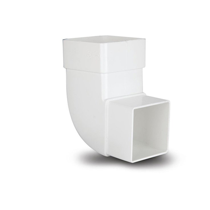 Rainwater Sq Offset Bend White 92 Deg RS232